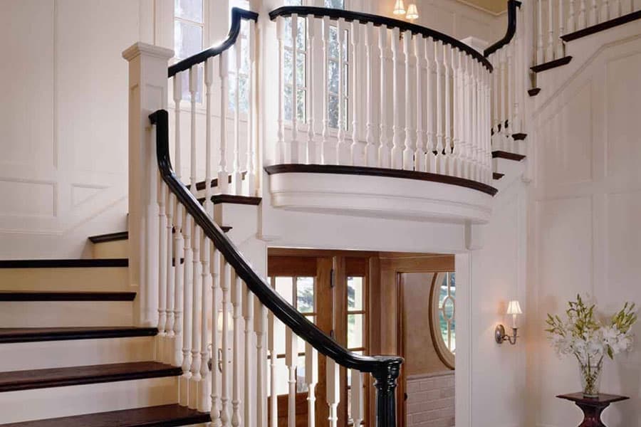 Floor installation stair and rail systems