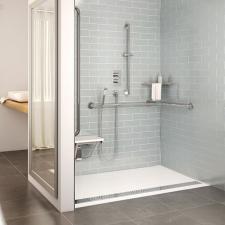 Plumbing bathroom accessible shower pan